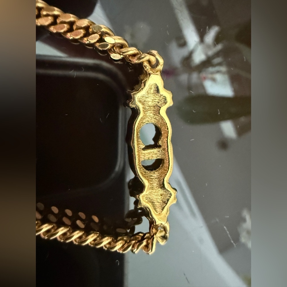 LOT 2091 18K gold plated Christian Dior vintage bracelet for SMALL wrist - Picture 5 of 8